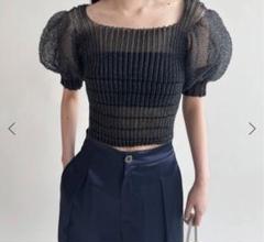 ODAKHA editforlulu パフスリーブ トップス black EDIT. FOR LULU（エディットフォールル）の「タフタ