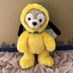 ダッフィー＋プルート　ぬいぐるみキーチェーン　上海ディズニーランド　レア