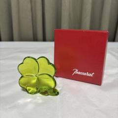 新品未使用品‼️baccarat バカラ置物　ペーパーウエイト　四つ葉クローバー