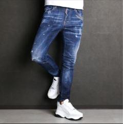 DSQUARED2 デニムパンツ ディースク ペイント ペンキ クラッシュ加工