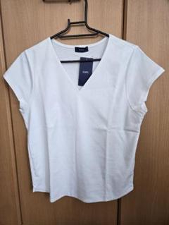 シップス　新品未使用　オフホワイト Vネック Tシャツ