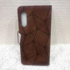 楽天ハンド 5g ケース 手帳型 耐衝撃 カード収納 ブラウン　防水　TPU