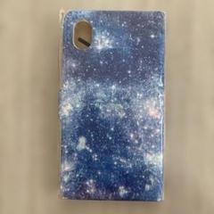 宇宙柄 手帳型iPhoneXRケース
