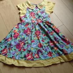 ANNA SUI mini 衿スカラ長袖ワンピース 120