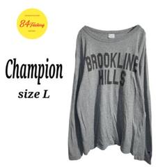 Champion チャンピオン ロングスリーブ 長袖 Tシャツ ロンT メンズL