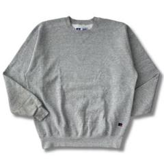 90s RUSSELL ATHLETIC USA製 前V スウェット 杢グレー