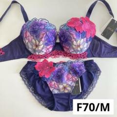新品☆ワコール☆サルート☆ブラジャー＆ショーツ☆F70☆M☆