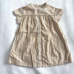 BOBSON キッズ　半袖シャツワンピース　ストライプ　90