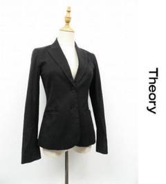 theory セオリー レディース ジャケット 肩パッド入り 無地 オフィス