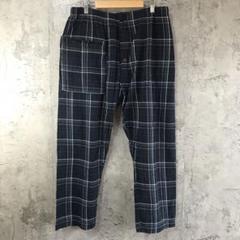 az287古着　チェックパンツ　パジャマパンツ　紺　緑　赤　白　90s Y2K