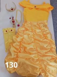 130「美品」ディズニープリンセス ベル　コスプレ衣装、アクセサリーセット