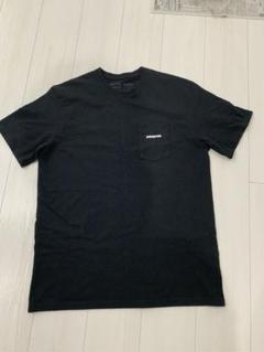 Patagonia 黒 Tシャツ Lサイズ ポケット付き　パタゴニア