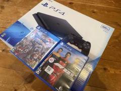 PS4本体 500GB＋人気ソフト2本付(ドラクエ11＋F1 22)