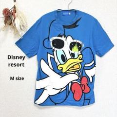 東京ディズニーリゾート Disney ドナルドダック Tシャツ M ブルー
