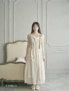 Lure you in ワンピース JACQUARD PATCHWORK DRESS | Puff designs パフデザインズ