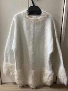 dazzlin - dazzlin シャギー切替ニットチュニック 黒 dazzlin（ダズリン）の「シャギー切替ニットチュニック（ニット