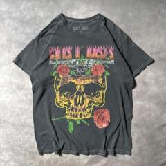 P84 古着90s復刻GUNS N' ROSES 黒USツアーTシャツ　フェード