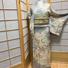 ［4426］訪問着 花丸熨斗目文様 駒刺繍 金彩 正絹 着物 袷 5451］訪問着 花丸文様 刺繍 絞り 金彩 正絹 着物 袷 - メルカリ