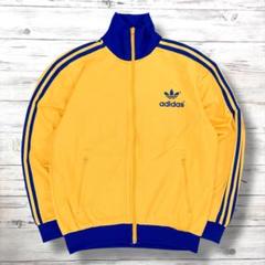 adidas originals トラックジャケット 胸ロゴ 黄 XO 1016