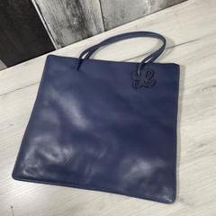 美品スペイン製　LOEWE ロエベ ミニトートバッグ レザー アナグラム Lロゴ