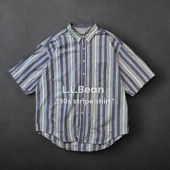 L.L.Bean 90s stripe shirt S/S ストライプシャツ古着