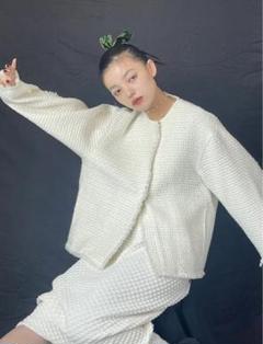 MaCO マコ　PUDGY JAKET ジャケット　ホワイト　白 MaCO マコPUDGY JAKET ジャケットホワイト白
