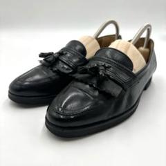 イヴ サンローラン 黒 ローファー 25cm 除菌・消臭済み ル・ローファー ペニースリッパ チャンキーソール（グレーズド