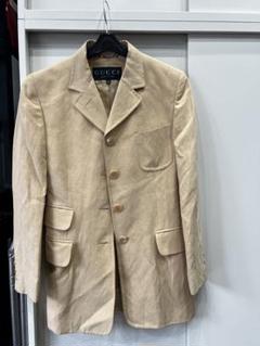 【美品、イタリア製】GUCCI　テーラードジャケット　ベージュ　L相当サイズ42 brand-td-store_00004968