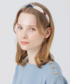 【未使用】BLUE LABEL CRESTBRIDGE チェックカチューシャ セール】クレストブリッジチェックカチューシャ（カチューシャ
