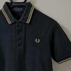FRED PERRY ポロシャツ M12 36 イングランド製 黒 金 定番