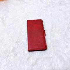 ⭐️AQUOS R6手帳型 カバー SH-51B ケース PUレザー レッド