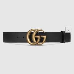 GUCCI ダブルGロゴ ベルト ベージュ キャンバス 値下げ！
