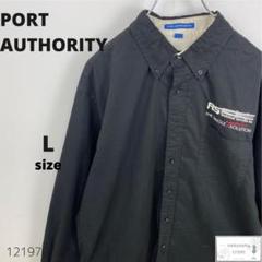 訳あり PORT AUTHORITY ポートオーソリティ シャツ 長袖 L