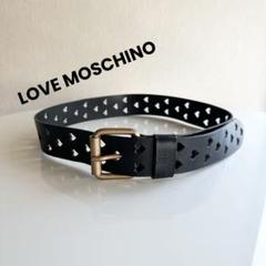 LOVE MOSCHINO ラブ モスキーノ パンチングハートベルト