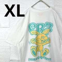 【美品】 FR2 バックプリント イラスト Tシャツ うさぎ