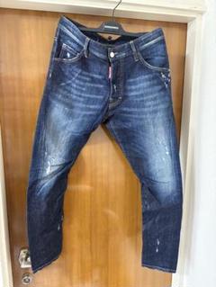 DSQUARED2 ダメージ加工 ブラックデニム 44 DSQUARED2 ダメージ加工ストレートデニム 44 - メルカリ