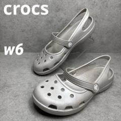 美品】クロックス (23) フラットシューズ シャイナ メリー