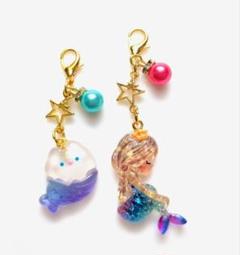 人魚姫と猫のマーメイド　チャームセット