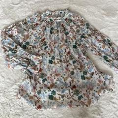 【新品】BLUE FRONCE 花柄 フリルリバティ サイズ40のサムネイル