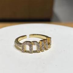 ミュウミュウ 調節可能 リング 新品 指輪 大人気 アクセサリー