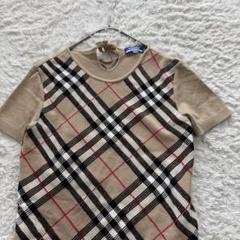 BURBERRY BLUE LABEL175 カシミヤ アンゴラ ホースロゴ