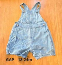 GAP　デニムオーバーオール　18-24ヶ月　ライトブルー