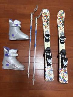 100cm SWALLOW スキー板 ストック ブーツセット passo_s-07-487b
