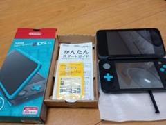 人気良品Newニンテンドー2DS LLブラック×ブルー有料ダウンロード5本付