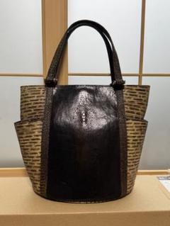 希少⭐︎ スティングレイ トートバッグ エイ革 レザー 肩掛け