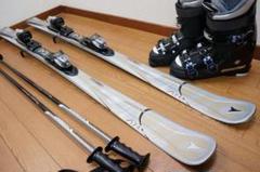 ☆メンテナンス済 大人スキーセット 板150cm ブーツ25cm