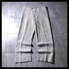 バナナリパブリック リネンパンツ スラックス アイボリー 白 W32 バナナリパブリック リネンパンツ スラックス アイボリー 白 W32