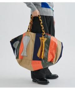 バッグ KHOKI INTARSIA-KNIT BAG KHOKI（コッキ）の「【KHOKI / コッキ】Intarsia-knit bag