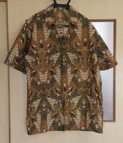シンガポール発 Lestari Singapore アロハシャツ Lサイズ 総柄