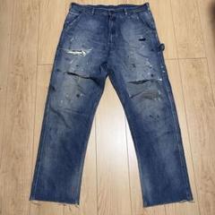 セントマイケル ペインターデニム L 美品 セントマイケル SAINT Mxxxxxx Painter Denim Pants （Blue